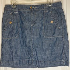 Ann Taylor Loft Jean Skirt
